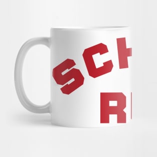 School Run. Back To School Design For Parents. Red Mug